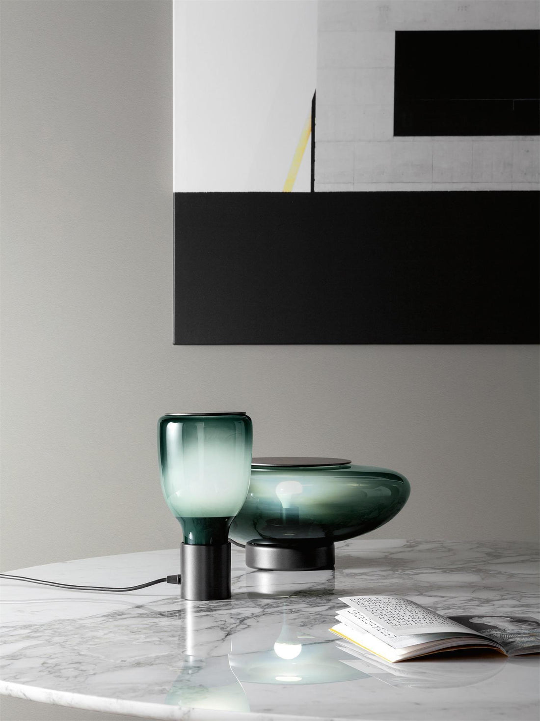 Vathayra  Glass Table Lamp